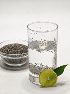 healthy drinks besides plain water with basil seeds.
